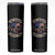 One Badass Bonus Dad Skinny Tumbler Vintage Step Dad American Flag Fathers Day TS10 Black Print Your Wear
