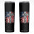 One Nation Under God Skinny Tumbler 4th Of July Patriotic Christian Vintage Cross American Flag TS11 Black Print Your Wear
