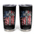 One Nation Under God Tumbler Cup 4th Of July Patriotic Christian Vintage Cross American Flag TS11 Black Print Your Wear