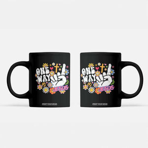 One Way Jesus Coffee Mug Christian Relgion Retro Hippie TS02 Black Print Your Wear