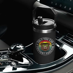 Only You Can Prevent Fascism Flip Straw Tumbler Protect National Parks Bear Resist TS02 Print Your Wear