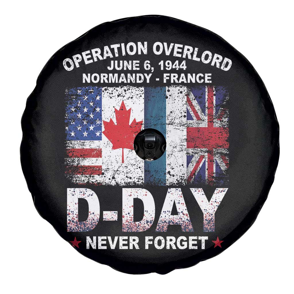 Operation Overlord D Day Normandy France WWII Never Forget Spare Tire Cover TS11 Print Your Wear