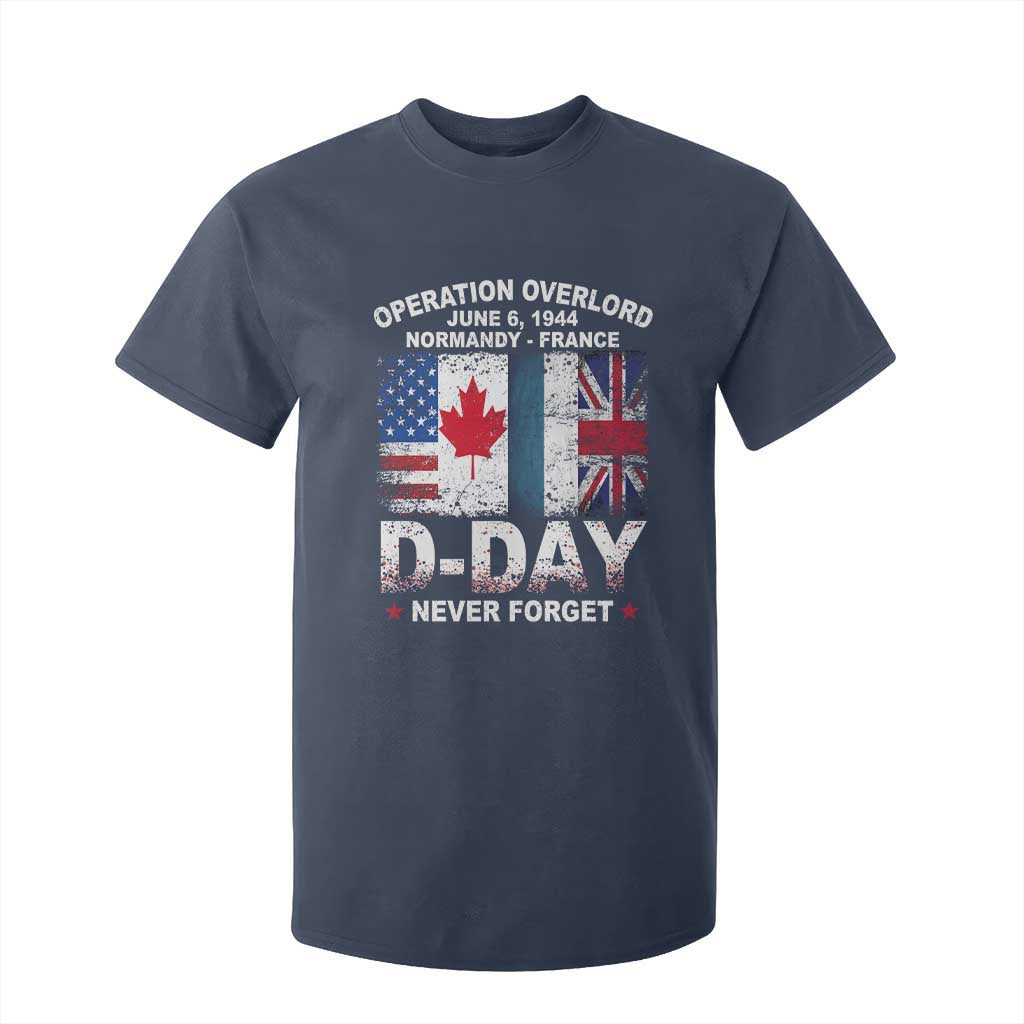 Operation Overlord D Day Normandy France WWII Never Forget T Shirt For Kid TS11 Navy Print Your Wear