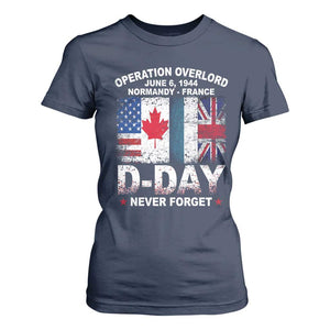 Operation Overlord D Day Normandy France WWII Never Forget T Shirt For Women TS11 Navy Print Your Wear