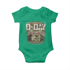 Operation Overlord D Day Normandy WWII Baby Onesie TS11 Irish Green Print Your Wear
