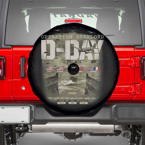 Operation Overlord D Day Normandy WWII Spare Tire Cover TS11 Black Print Your Wear