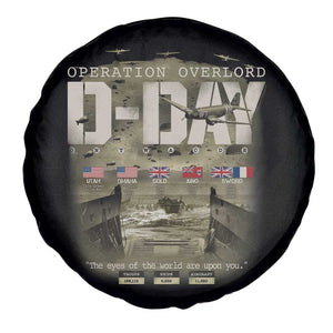 Operation Overlord D Day Normandy WWII Spare Tire Cover TS11 Print Your Wear