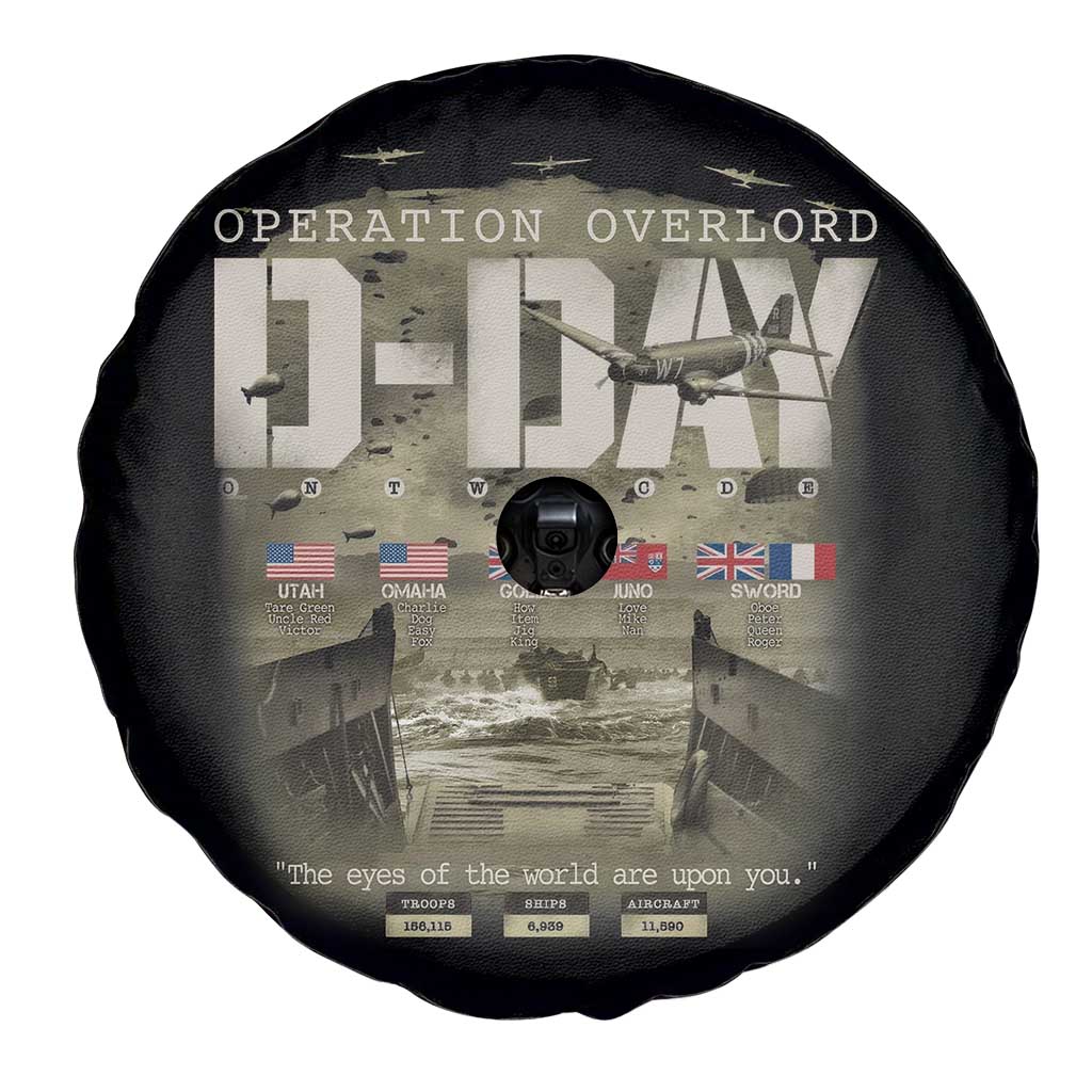 Operation Overlord D Day Normandy WWII Spare Tire Cover TS11 Print Your Wear