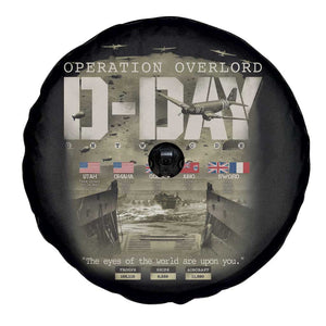 Operation Overlord D Day Normandy WWII Spare Tire Cover TS11 Print Your Wear