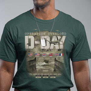 Operation Overlord D Day Normandy WWII T Shirt TS11 Dark Forest Green Print Your Wear