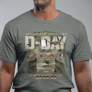 Operation Overlord D Day Normandy WWII T Shirt TS11 Military Green Print Your Wear