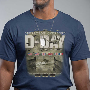 Operation Overlord D Day Normandy WWII T Shirt TS11 Navy Print Your Wear