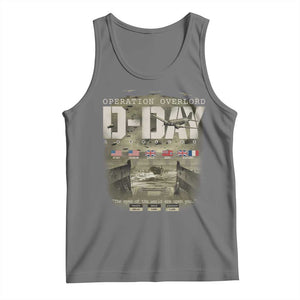 Operation Overlord D Day Normandy WWII Tank Top TS11 Black Heather Print Your Wear
