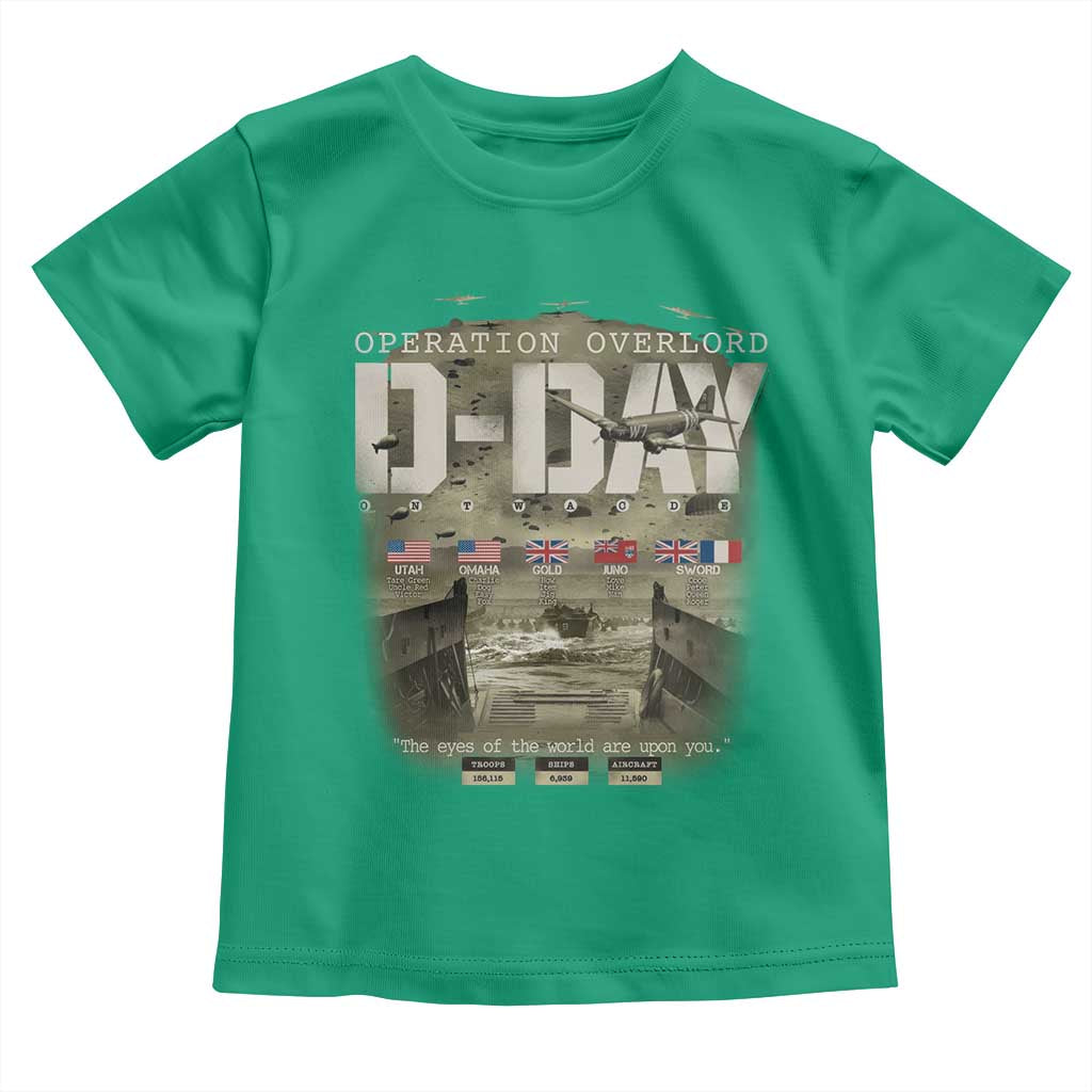 Operation Overlord D Day Normandy WWII Toddler T Shirt TS11 Irish Green Print Your Wear