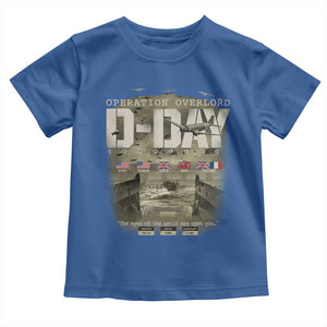 Operation Overlord D Day Normandy WWII Toddler T Shirt TS11 Royal Blue Print Your Wear