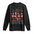 Our Flock Rocks Patriotic Flamingo Long Sleeve Shirt Funny 4th of July Family Matching TS02 Black Print Your Wear
