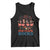 Our Flock Rocks Patriotic Flamingo Tank Top Funny 4th of July Family Matching TS02 Black Print Your Wear
