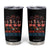 Our Flock Rocks Patriotic Flamingo Tumbler Cup Funny 4th of July Family Matching TS02 Black Print Your Wear