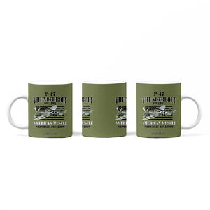 P-47 Thunderbolt WWII Airplane Coffee Mug American Muscle Vintage TS02 Print Your Wear