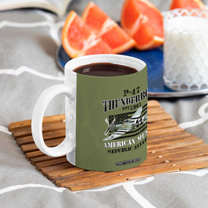 P-47 Thunderbolt WWII Airplane Coffee Mug American Muscle Vintage TS02 Print Your Wear