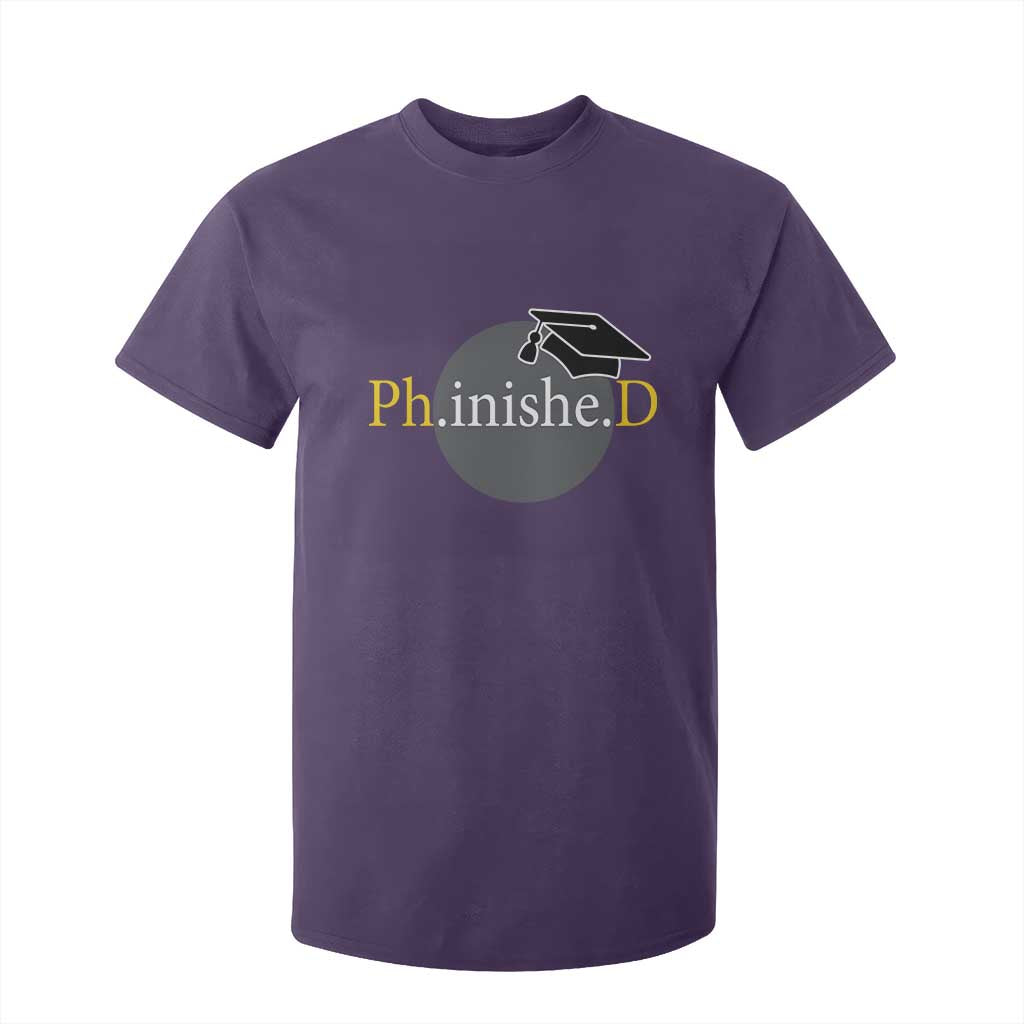 PHD Graduation PhinisheD Degree Doctorate Graduate T Shirt For Kid TS11 Purple Print Your Wear