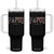 Papou Tumbler With Handle New Grandpa Fathers Day USA Flag Patriotic TS10 One Size: 40 oz Black Print Your Wear