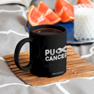 Parkinson's Awareness Coffee Mug Puck Farkinsons Parkinson's Silver Gray Ribbon TS02 Print Your Wear