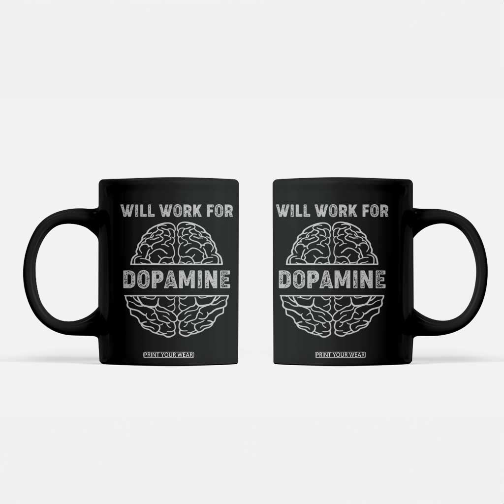 Parkinson's Awareness Coffee Mug Work For Dopamine Parkinsons Warrior Support TS02 Black Print Your Wear