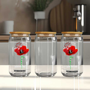 Parkinson's Awareness Glass Can Faith Hope Tulips Support Parkinsons Warrior TS02 Print Your Wear