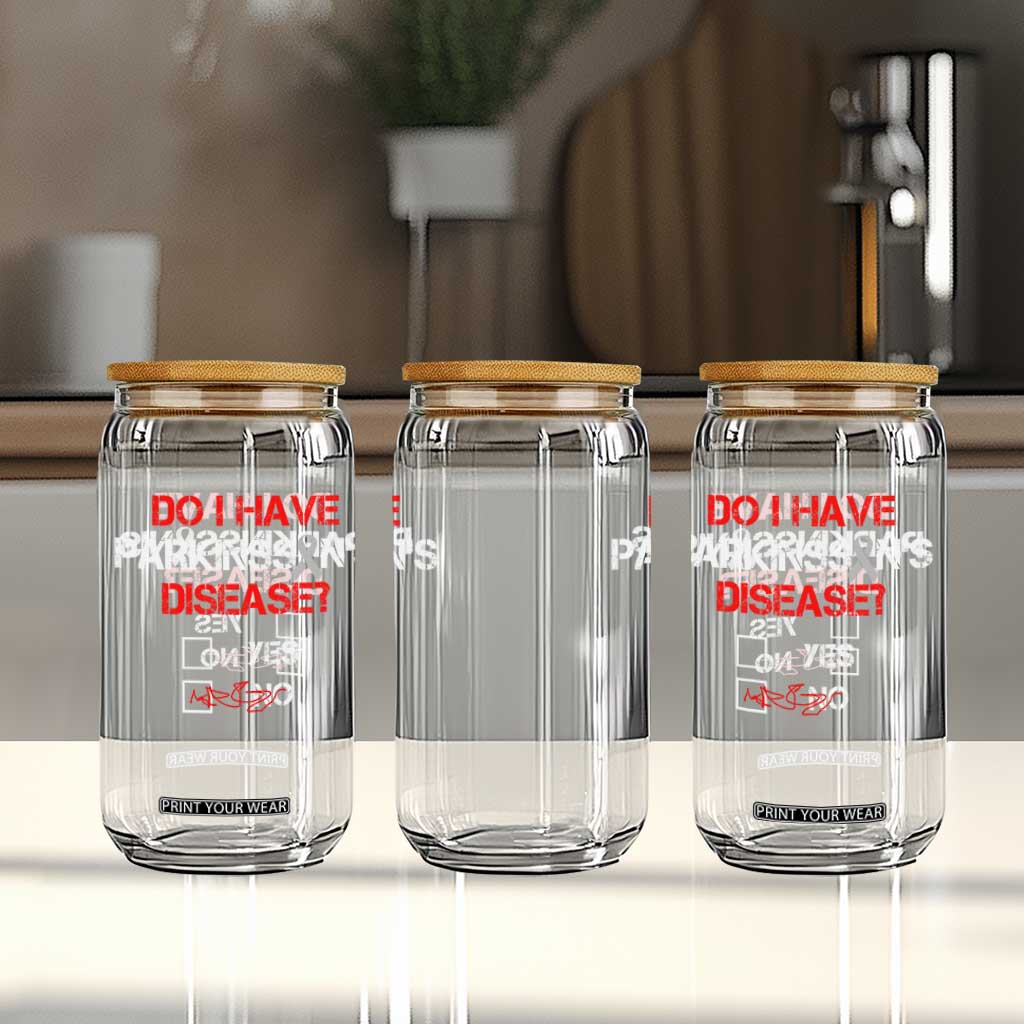 Parkinson's Awareness Glass Can Yes No Warrior Survivor Support TS02 Print Your Wear