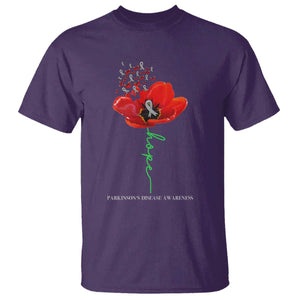 Parkinson's Awareness T Shirt Faith Hope Tulips Support Parkinsons Warrior TS02 Purple Print Your Wear