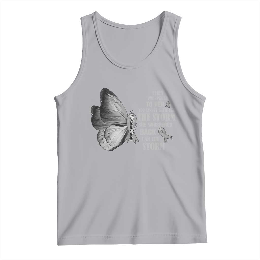 Parkinson's Awareness Tank Top She Whispered Back I Am The Storm Support Squad TS02 Athletic Heather Print Your Wear