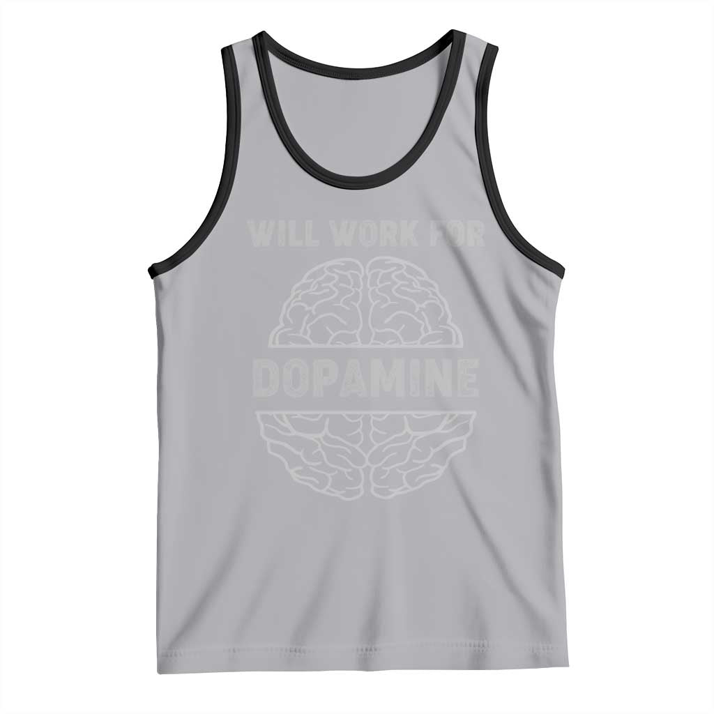 Parkinson's Awareness Tank Top Work For Dopamine Parkinsons Warrior Support TS02 Athletic Heather Black Print Your Wear