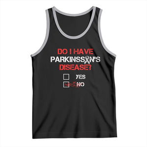 Parkinson's Awareness Tank Top Yes No Warrior Survivor Support TS02 Black Athletic Heather Print Your Wear