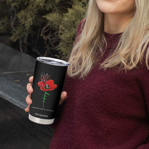 Parkinson's Awareness Tumbler Cup Faith Hope Tulips Support Parkinsons Warrior TS02 Print Your Wear