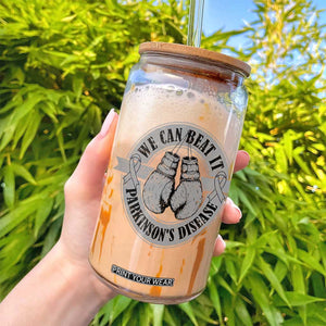 Parkinson's Warrior Glass Can We Can Beat It Boxing Fight Against Parkinsons TS02 Print Your Wear