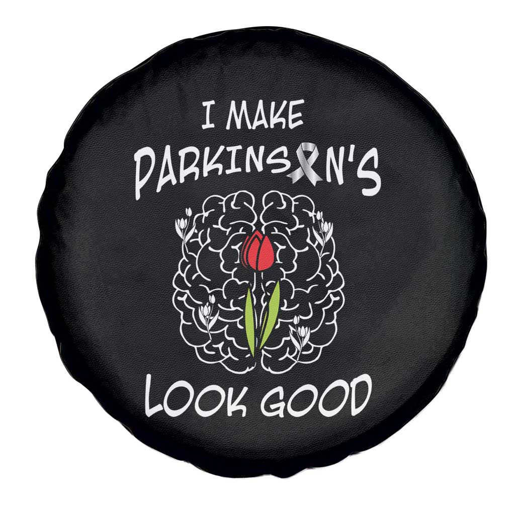 Parkinson's Warrior Spare Tire Cover I Make Parkinsons Look Good Tulip TS02 Print Your Wear