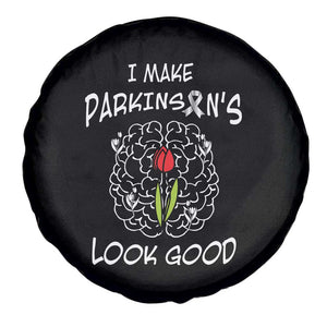 Parkinson's Warrior Spare Tire Cover I Make Parkinsons Look Good Tulip TS02 Print Your Wear