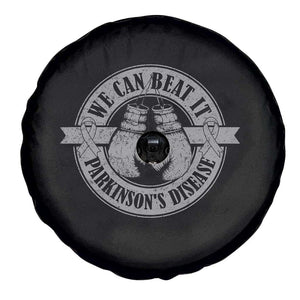 Parkinson's Warrior Spare Tire Cover We Can Beat It Boxing Fight Against Parkinsons TS02 Print Your Wear