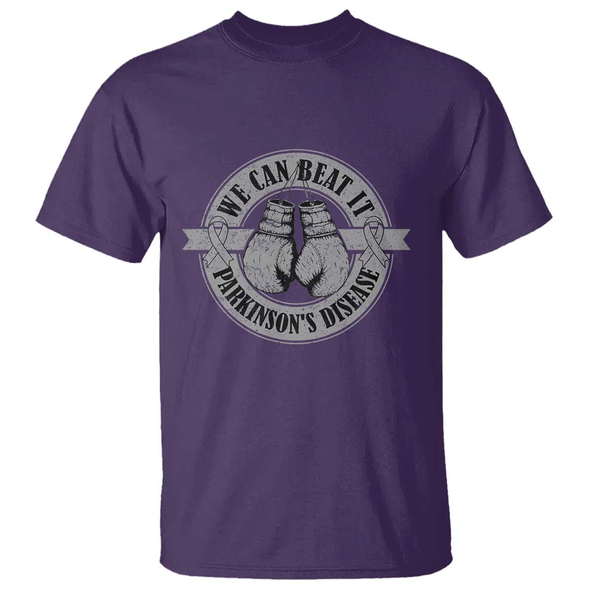 Parkinson's Warrior T Shirt We Can Beat It Boxing Fight Against Parkinsons TS02 Purple Print Your Wear