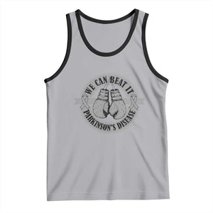 Parkinson's Warrior Tank Top We Can Beat It Boxing Fight Against Parkinsons TS02 Athletic Heather Black Print Your Wear