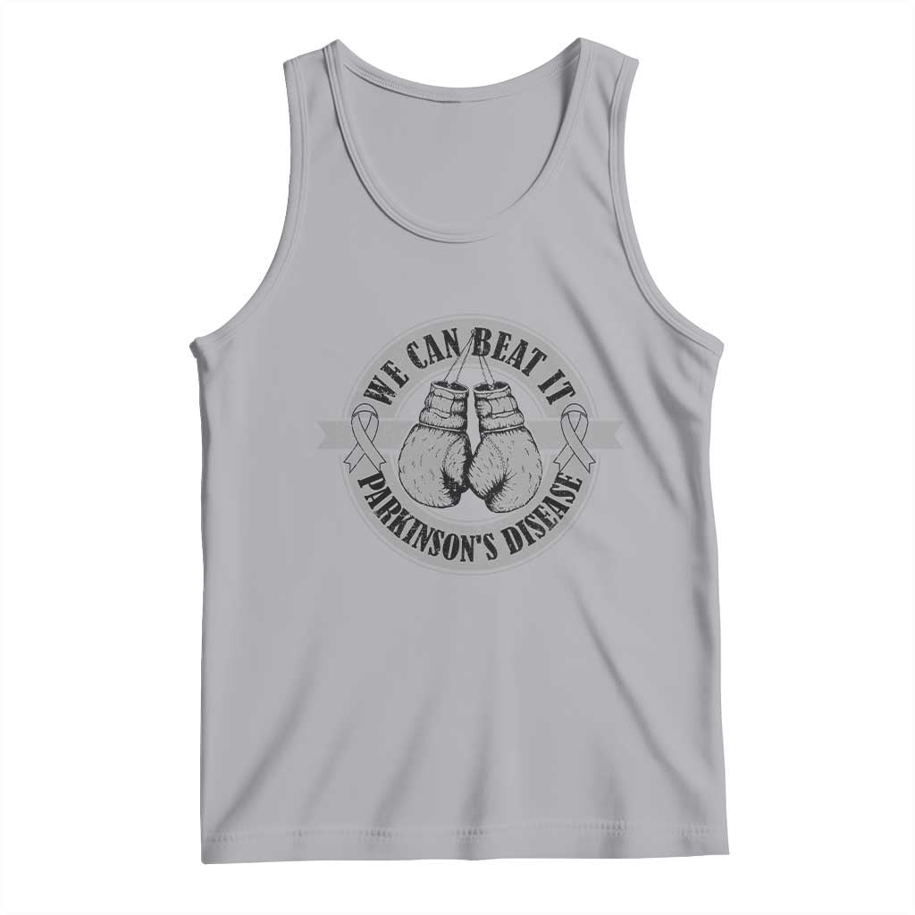 Parkinson's Warrior Tank Top We Can Beat It Boxing Fight Against Parkinsons TS02 Athletic Heather Print Your Wear