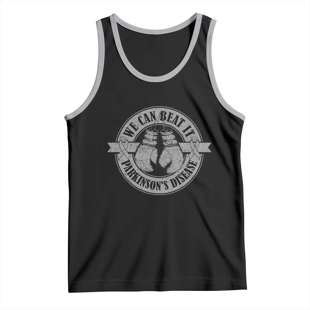 Parkinson's Warrior Tank Top We Can Beat It Boxing Fight Against Parkinsons TS02 Black Athletic Heather Print Your Wear