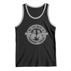 Parkinson's Warrior Tank Top We Can Beat It Boxing Fight Against Parkinsons TS02 Black Athletic Heather Print Your Wear