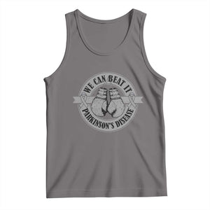 Parkinson's Warrior Tank Top We Can Beat It Boxing Fight Against Parkinsons TS02 Deep Heather Print Your Wear