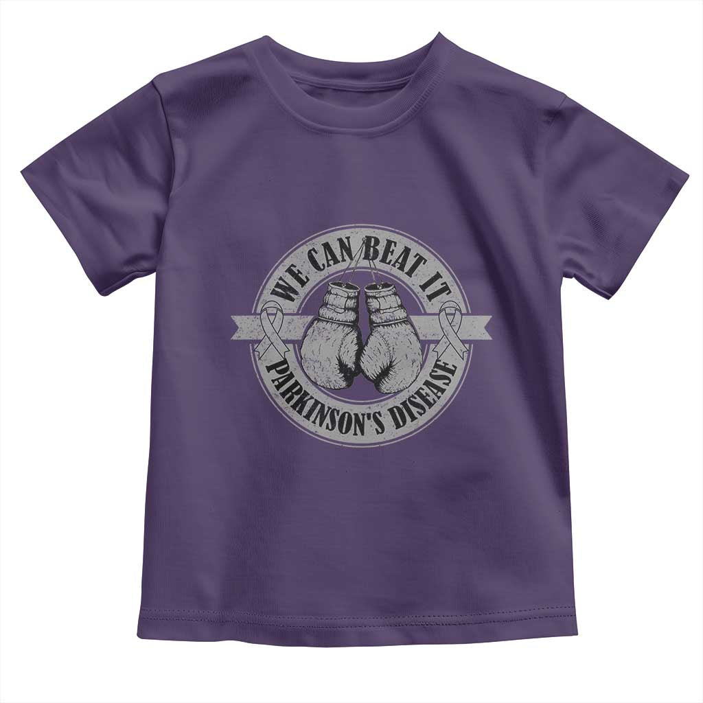 Parkinson's Warrior Toddler T Shirt We Can Beat It Boxing Fight Against Parkinsons TS02 Purple Print Your Wear