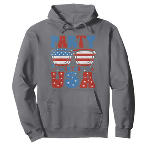 Party in The USA Hoodie 4th of July Independence Day TS10 Charcoal Print Your Wear