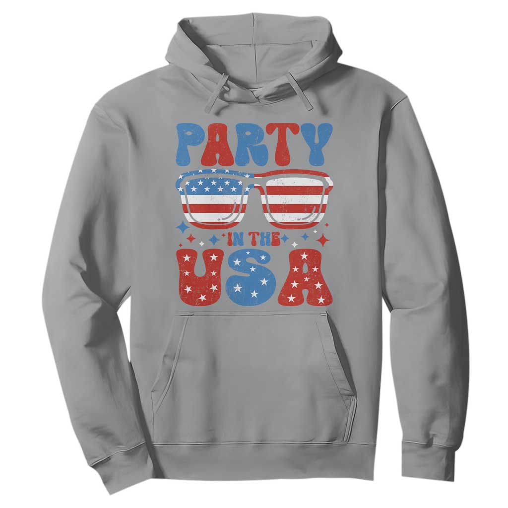 Party in The USA Hoodie 4th of July Independence Day TS10 Sport Gray Print Your Wear