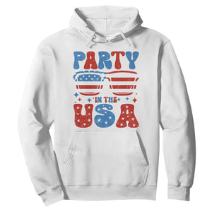 Party in The USA Hoodie 4th of July Independence Day TS10 White Print Your Wear