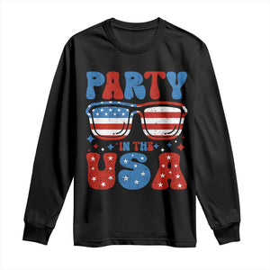 Party in The USA Long Sleeve Shirt 4th of July Independence Day TS10 Black Print Your Wear